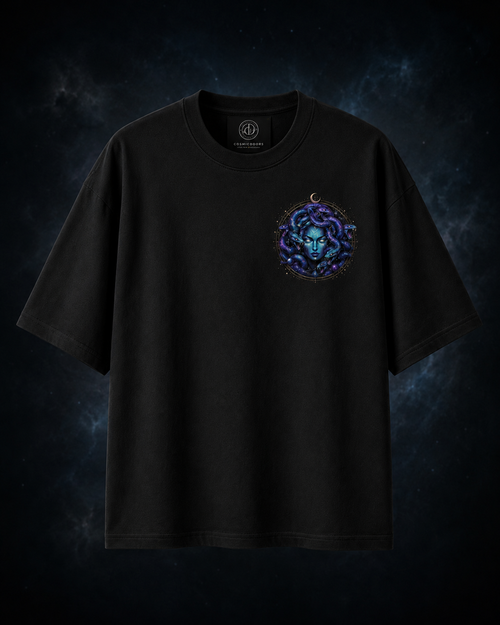 Nebula Medusa Tee — Oversized Graphic T-Shirt