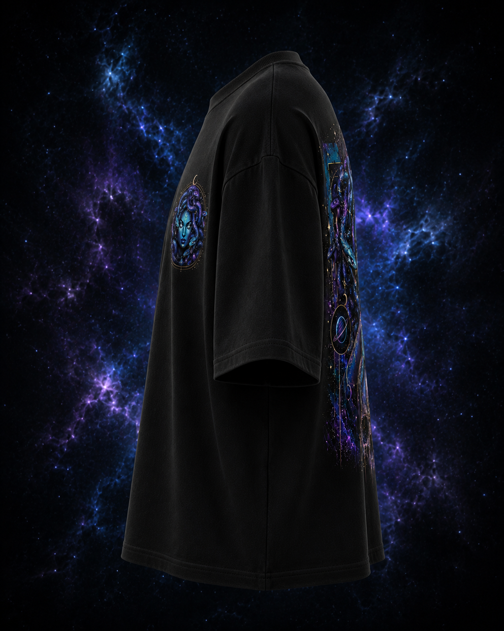 Nebula Medusa Tee — Oversized Graphic T-Shirt
