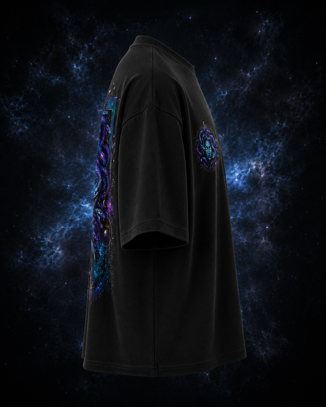Nebula Medusa Tee — Oversized Graphic T-Shirt