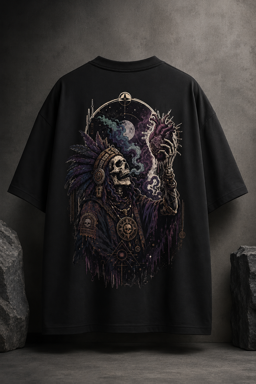 Soulkeeper Eclipse  – Premium Oversized Graphic T-Shirt | CosmicDoors