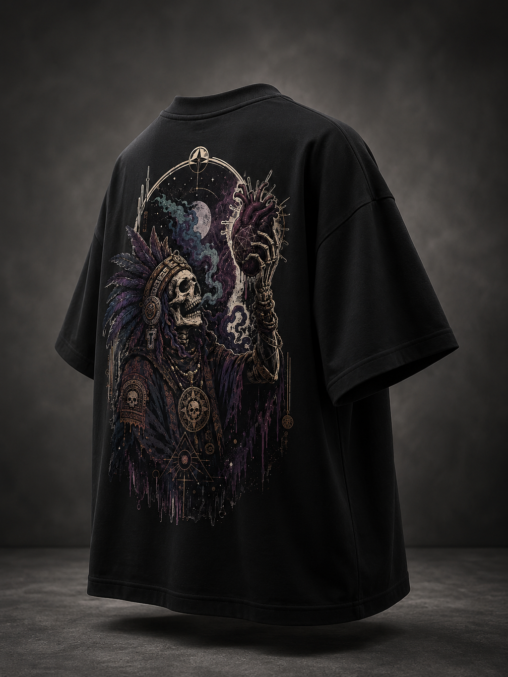 Soulkeeper Eclipse  – Premium Oversized Graphic T-Shirt | CosmicDoors